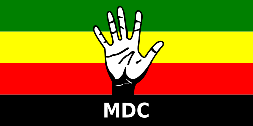 Movement for Democratic Change (MDC) original open-hand emblem