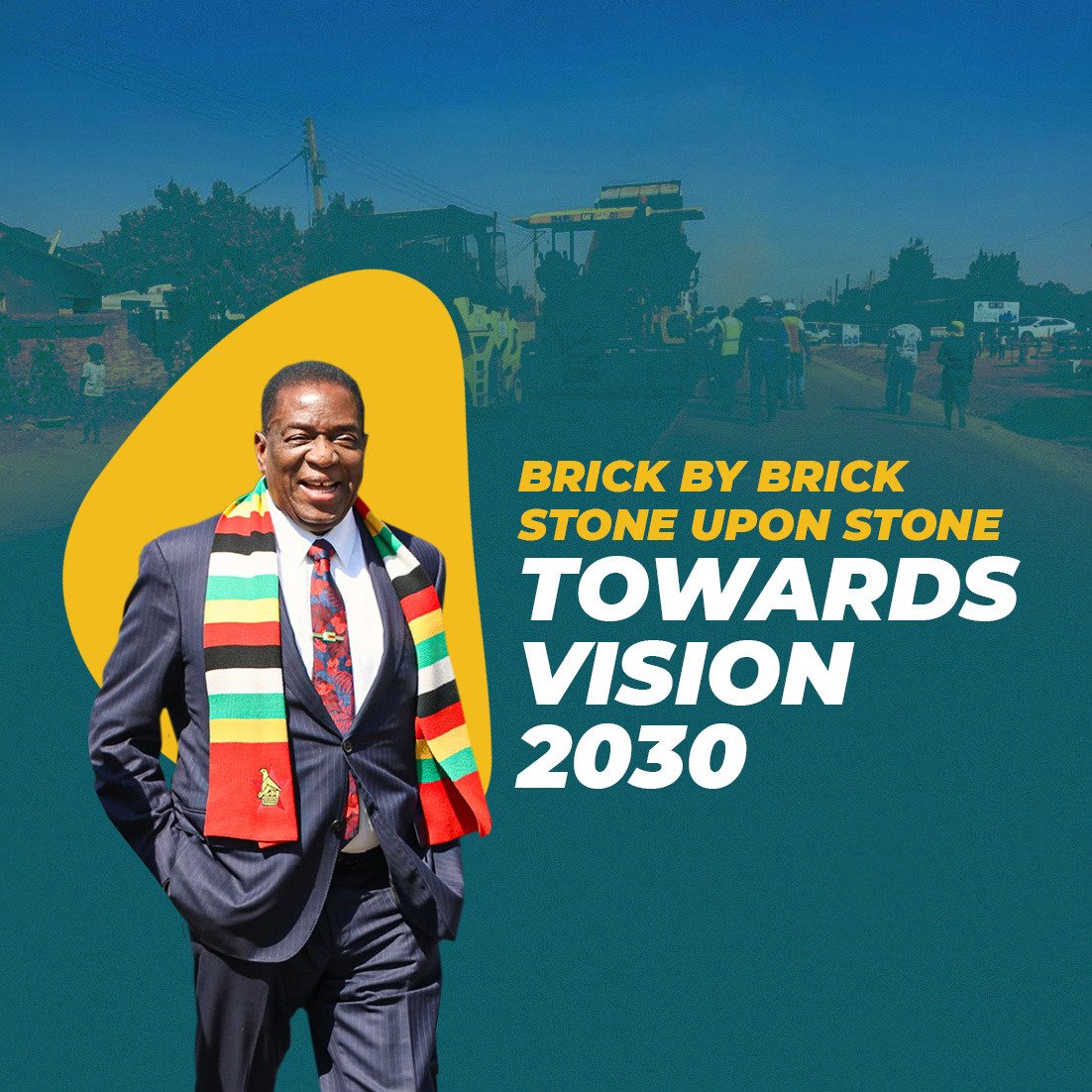 President Emmerson Mnangagwa ED2030 Term Limit Debates Campaign Banner