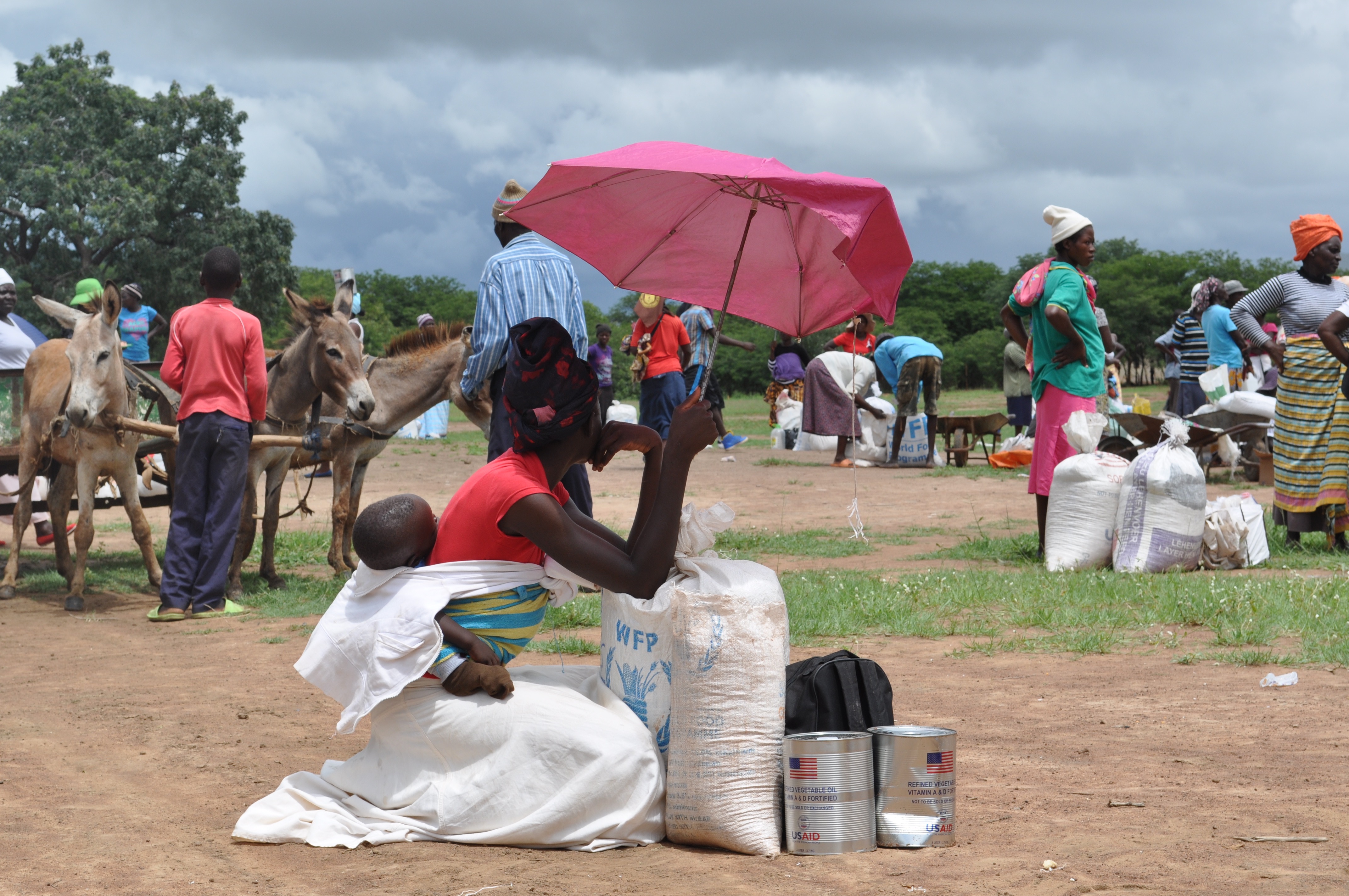 USAID Food Aid Distribution during Zimbabwe Drought